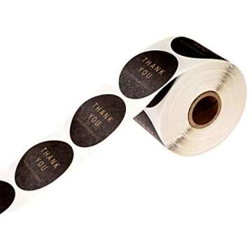 500 Kraft Thank You Stickers | Small Business Labels
