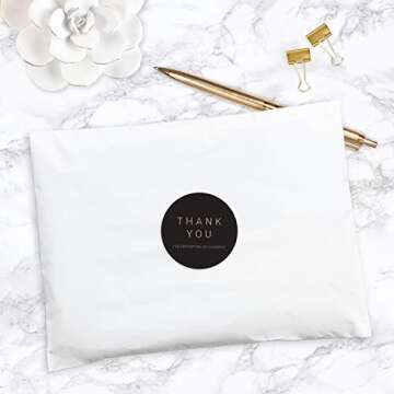 500 Kraft Thank You Stickers | Small Business Labels