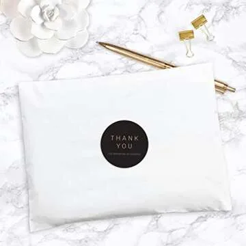 500 Kraft Thank You Stickers | Small Business Labels