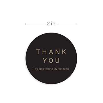 500 Kraft Thank You Stickers | Small Business Labels