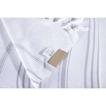 Loop Linen Cotton Bed Cover for Home Decor and Gifting