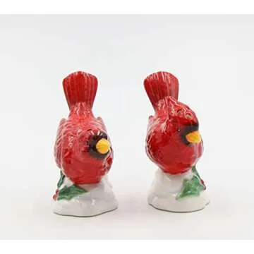Cosmos Gifts Cardinal Salt and Pepper Set Perfect for Gifting