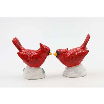 Cosmos Gifts Cardinal Salt and Pepper Set Perfect for Gifting