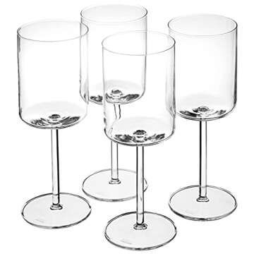 SCHOTT ZWIESEL Modo Red Wine Glass (Set of 4), Geometric Wine Glasses for Red Wine, Dishwasher-Safe ...