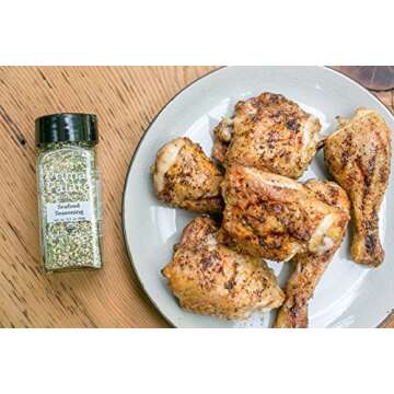 Primal Palate Organic Spices Seafood Seasoning, Certified Organic, 2.1 oz Bottle