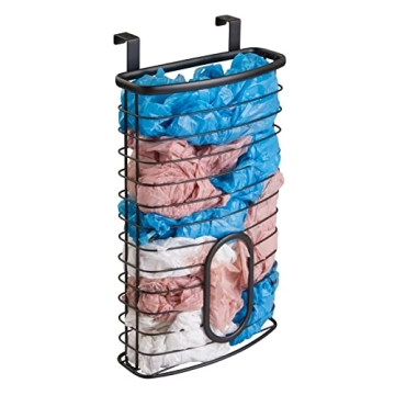 mDesign Steel Hanging Cabinet Organizer for Kitchen Storage