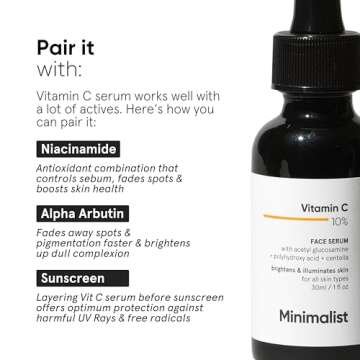 Minimalist 10% Vitamin C Serum - Brightens & Hydrates All Skin Types