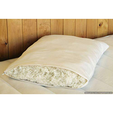 Holy Lamb Organics Woolly Down Pillow - Adjustable Eco-Friendly Comfort