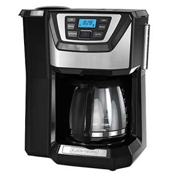 BLACK+DECKER 12-Cup Mill and Brew Coffee Maker - Programmable with Sneak-A-Cup Feature