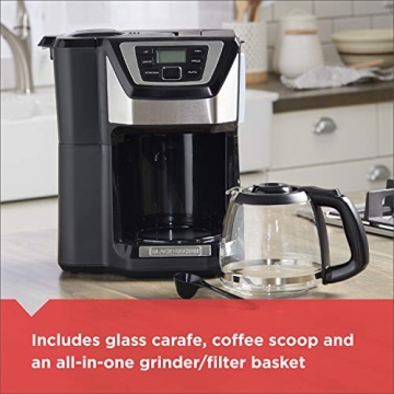 BLACK+DECKER Mill and Brew Coffee Maker with Grinder