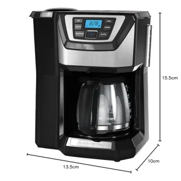 BLACK+DECKER Mill and Brew Coffee Maker with Grinder