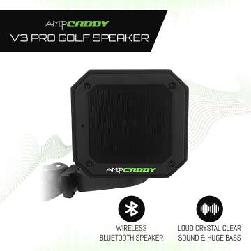 Ampcaddy Golf Bluetooth Speaker with Mount