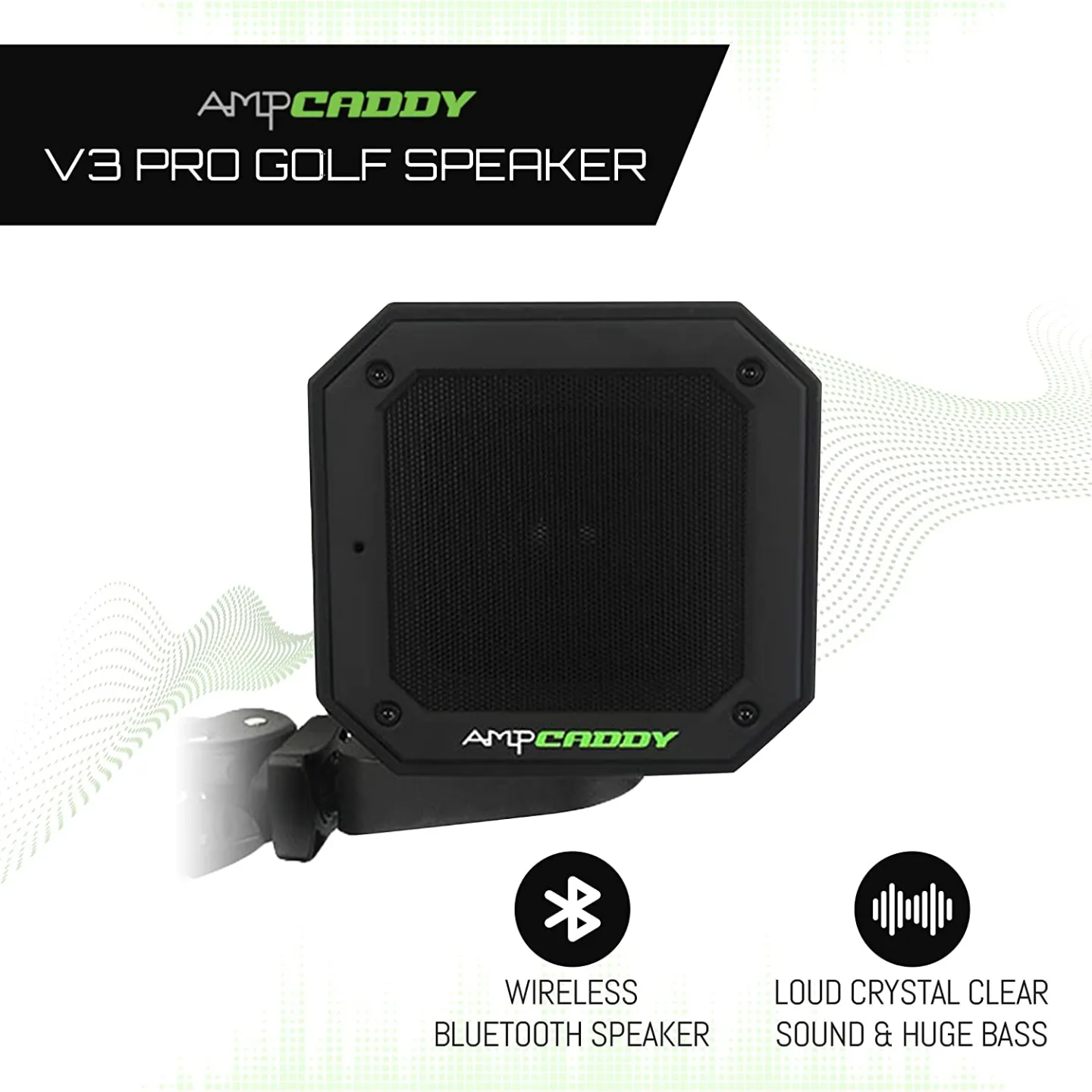 Ampcaddy Golf Bluetooth Speaker with Mount