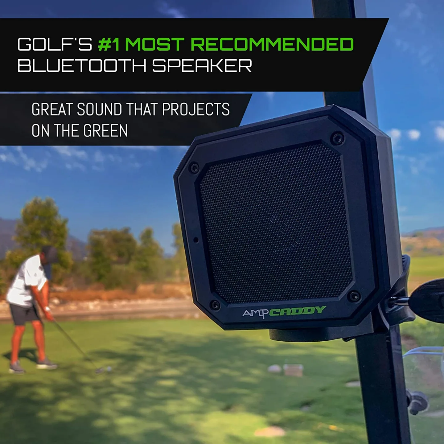 Ampcaddy Golf Bluetooth Speaker with Mount