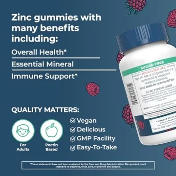 MaryRuth Zinc Gummies | Immune Support | Vegan | 30 Servings