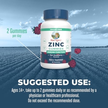 MaryRuth Zinc Gummies | Immune Support | Vegan | 30 Servings