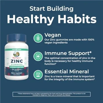MaryRuth Zinc Gummies | Immune Support | Vegan | 30 Servings