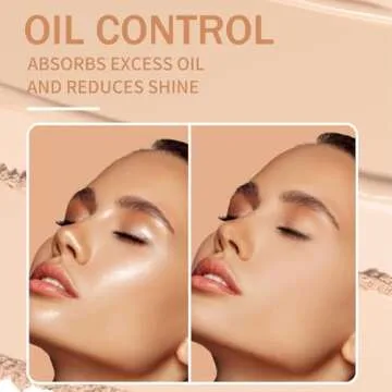 Oil Control Face Powder, Matte Smooth Setting Powder, Waterproof Long-Lasting Setting Powder, Polvo Compacto Perfección Mate, Polvo Compacto De Maquillaje (Pure Beige)