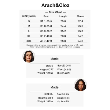 Arach&Cloz Women's 2024 Spring Long Sleeve Pullover