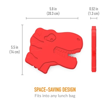 Bentgo Buddies Dinosaur Ice Packs 4-Pack for Lunch Boxes
