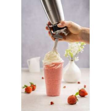iSi Professional Whipped Cream Dispenser - 1 Quart Stainless Steel
