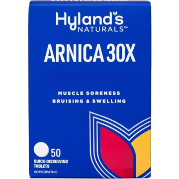 Hyland's Arnica Montana 30x Tablets for Natural Muscle Relief, 50 Count