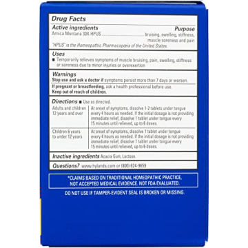 Natural Relief with Hyland's Arnica Montana 30x Tablets