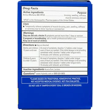 Natural Relief with Hyland's Arnica Montana 30x Tablets