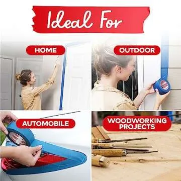 XFasten Blue Painters Tape - Sharp Lines, Easy Removal