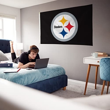 Official NFL Pittsburgh Steelers Banner Flag - 3x5 Feet