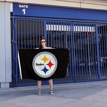 Official NFL Pittsburgh Steelers Banner Flag - 3x5 Feet