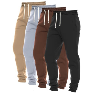 Alltony 4-Piece Men's Comfortable & Stylish Sweatpants Set for All Seasons