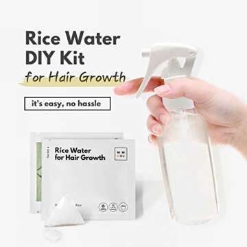 Mimosu Hair Growth Conditioner Kit - Organic Rice Water for Deep Conditioning