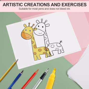 Phinus 72 Sheets Vellum Paper for Creative Invitations