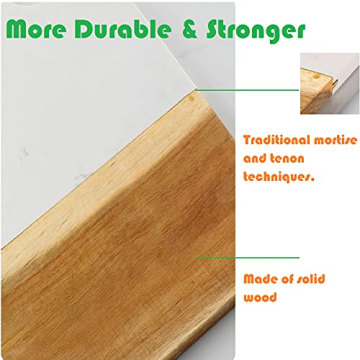 Azauvc Marble & Wood Cutting Board - Elegant Kitchen Essential