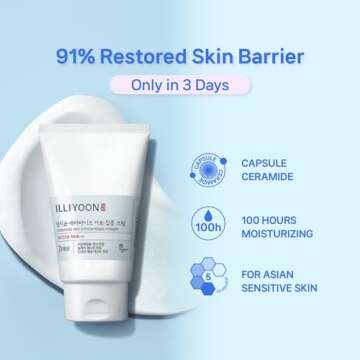 Illiyoon Ceramide Ato Concentrate Cream | Moisturizer for Dry & Sensitive Skin, 100hr Lasting Hydrat...