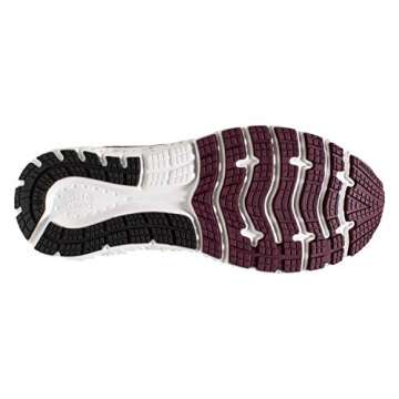 Brooks Womens Glycerin 17 Running Shoe - Ebony/Wild Aster/Fig - B - 8.5