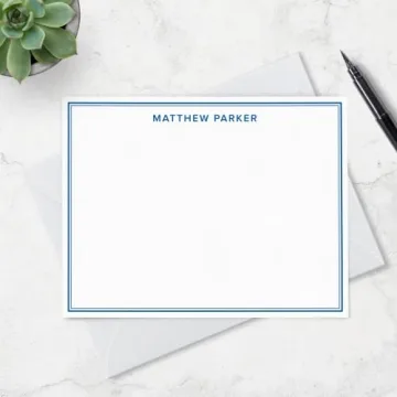 Customizable Note Cards Set with Personalized Envelopes
