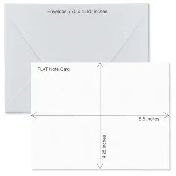 Customizable Note Cards Set with Personalized Envelopes