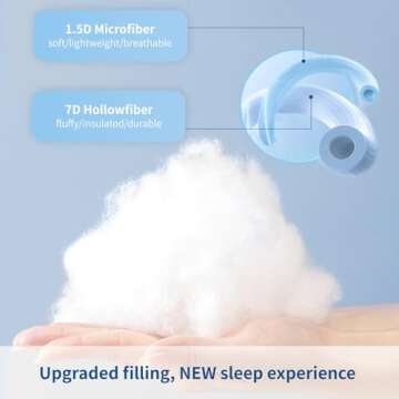 RUIKASI Queen Comforter Duvet Insert - Lightweight All Season Bedding Comforter with Corner Tabs, Soft Down Alternative Warm Duvet Hotel, 88x88, Machine Washable