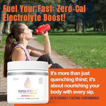 Hi-Lyte Keto K1000 Electrolyte Powder | Raspberry Lemon | Hydration Supplement Drink Mix | Boost Energy & Beat Leg Cramps | No Sugar, No Maltodextrin | 50 Servings