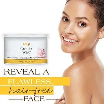 GiGi Creme Hair Removal Soft Wax for Sensitive Skin 14 oz