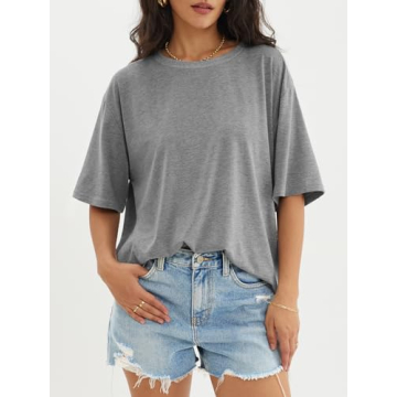 ATHMILE Women's Oversized T Shirts for Casual Summer Style