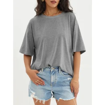 ATHMILE Women's Oversized T Shirts for Casual Summer Style