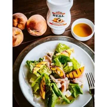 Reàl Fruit Infused Flavoring Syrup Variety - Strawberry, Raspberry, Peach, Blueberry, Black Cherry, Crisp Apple (Pack of 6, 16.9 FL OZ Bottles)