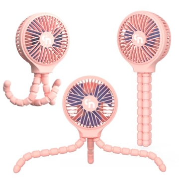 HomeLifairy Stroller Fan Rechargeable Portable Quiet Cooling