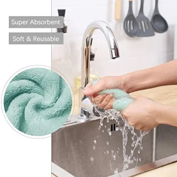 Super Absorbent Microfiber Kitchen Dish Cloths 20 Pack