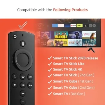 Voice Remote Control for Fire Smart TVs and Sticks