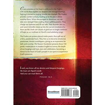 The Psalms: Poetry on Fire (The Passion Translation) – A Perfect Gift for Family, Friends, Holiday...