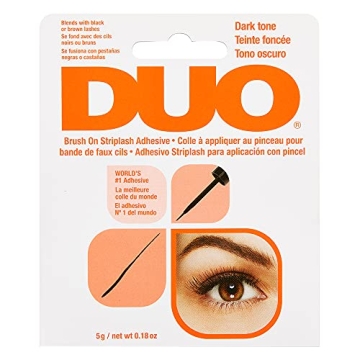 DUO Brush-On Dark Tone Lash Adhesive - Latex-Free, Quick-Drying